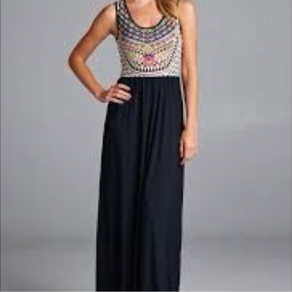 Vanilla Bay Tribal Aztec Print Maxi XS
